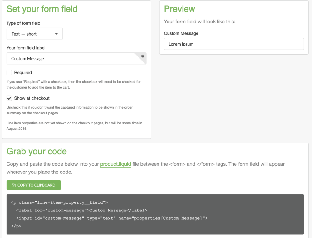 How to Add Custom Fields to a Shopify Theme | Little Theme Shop