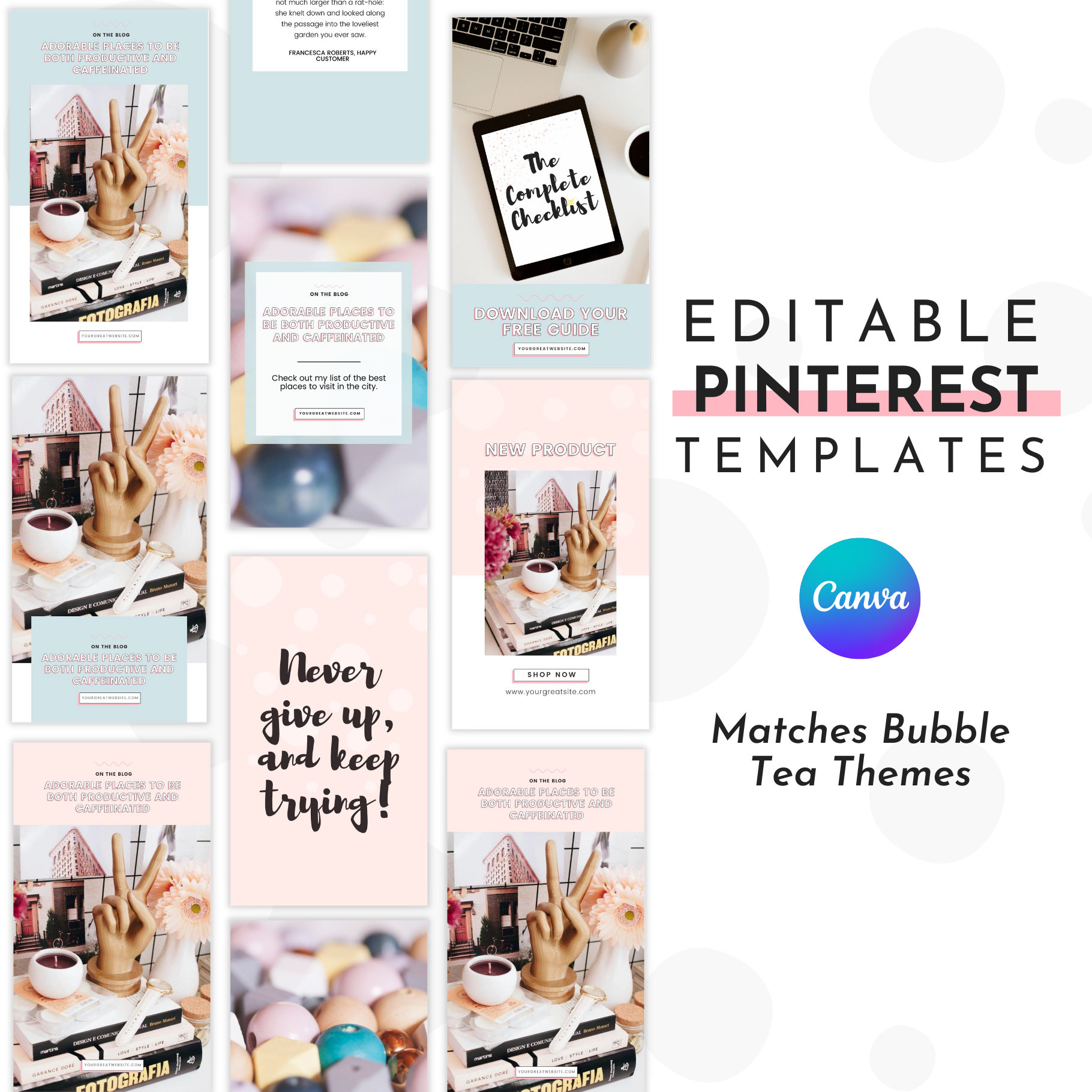 Bubble Tea, Pastel Wordpress Theme